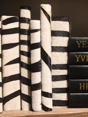 Zebra Hide Book Set Of Six