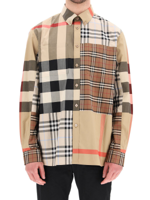 Burberry Vintage Check Panelled Shirt