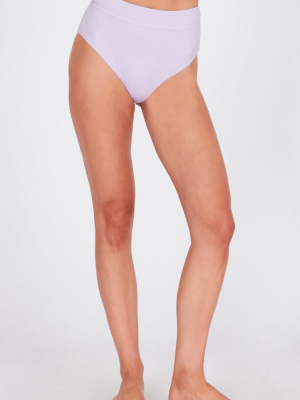 Adley High Waist Bikini Bottom - Lilac Purple