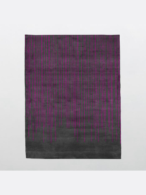 Beverly Night Glow Collection Wool And Viscose Area Rug In Assorted Colors