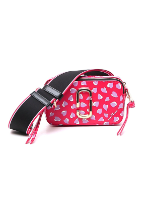 Marc Jacobs The Snapshot Printed Hearts Crossbody Bag