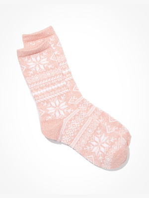 Ae Snowflake Crew Sock