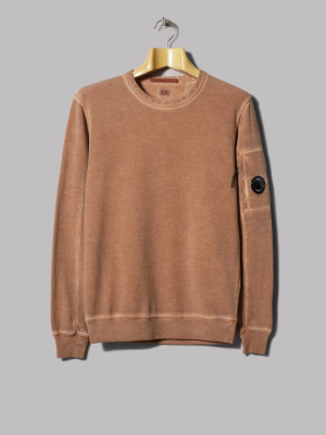 C.p. Company I.c.e. Gd Lens Sweatshirt (burnt Ochre)