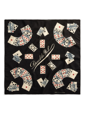 Playing Card-print Cotton Bandanna