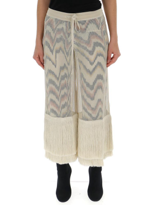 Missoni Layered Fringe Trim Culottes