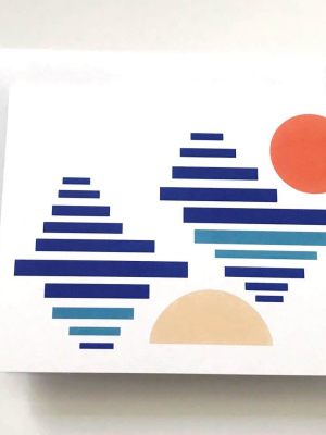 Abstract Sunset Card - Cd2