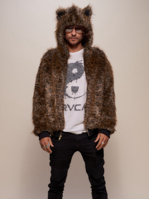 Savannah Cat Classic Faux Fur Bomber Jacket | Men's