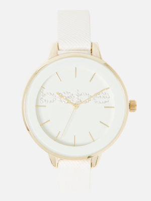 White Dial Bebe Logo Watch