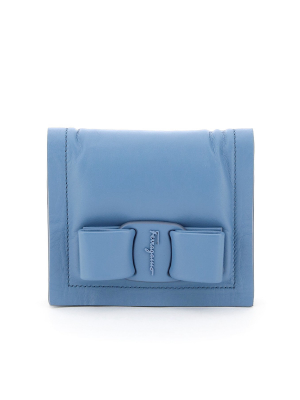 Salvatore Ferragamo Viva Bow Compact Wallet