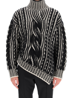 Alexander Mcqueen Cable Knit Jumper