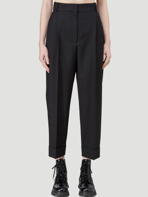 Alexander Mcqueen Cropped Tailored Trousers