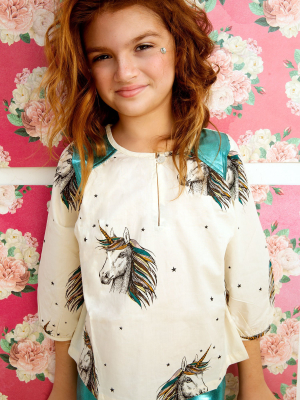 Whimsical Unicorn Top