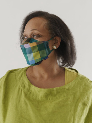 Fabric Mask Set Loop - Madras Mix