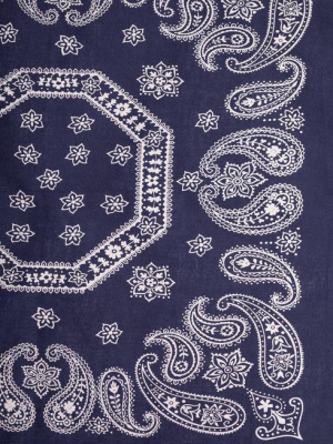 Navy Paisley Bandana