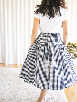 Alex Mill Pull On Skirt In Gingham