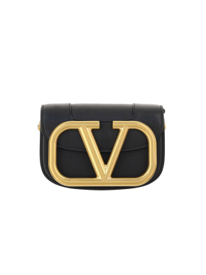 Valentino V Logo Plaque Shoulder Bag