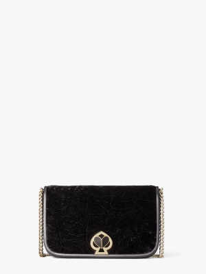 Nicola Velvet Twistlock Chain Wallet