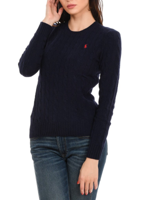 Polo Ralph Lauren Logo Cable-knit Sweater