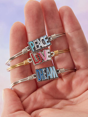 Peace Bangle Bracelet In Enamel Ombré