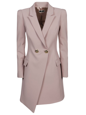 Elisabetta Franchi Double-breasted Asymmetric Coat