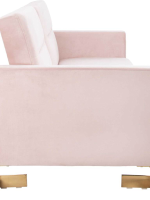 Traverse Foldable Futon Bed Bllush Pink/brass