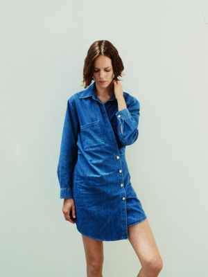 Denim Wrap Dress