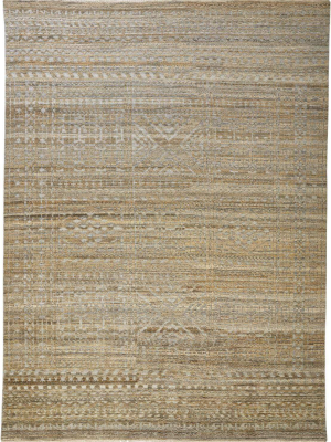 Feizy Payton Abstract Tribal Rug - Golden Brown & Gray - Available In 9 Sizes