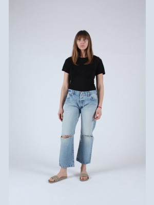 Genoa Cropped Straight Jean