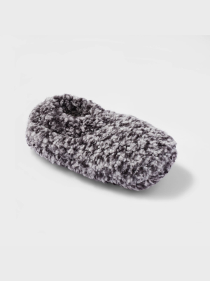 Women's Sherpa High Cut Pull-on Slipper Socks With Grippers