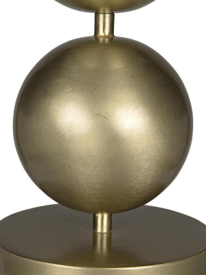 Noir Tulum Gold Table Lamp With Shade