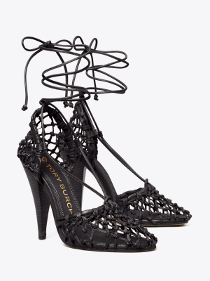 Helena Mesh Lace Pump