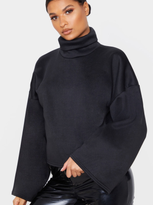 Black Fleece Roll Neck Sweater