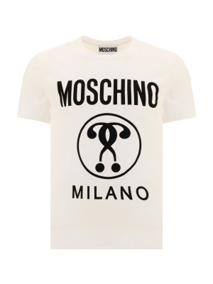 Moschino Double Question Mark Printed T-shirt