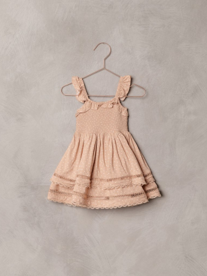 Noralee Birdie Dress - Apricot Dot