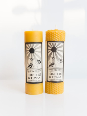 Sunbeam Candle Beeswax Pillar