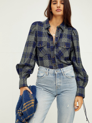 Sun City Plaid Top