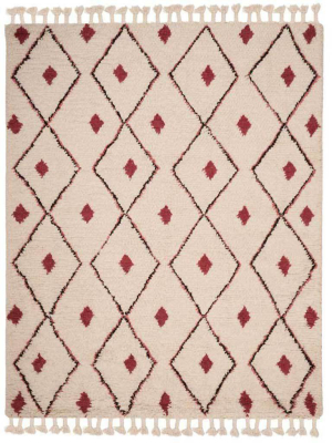 Casablanca Nomad Ivory/fuchsia Area Rug