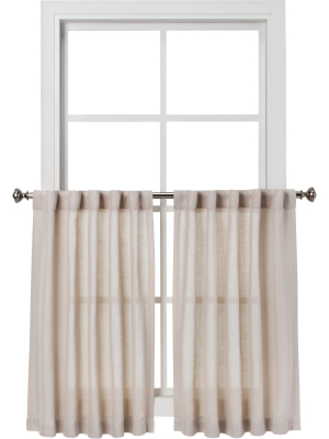 42"x36" Curtain Tier Bonaire Beige - Threshold™