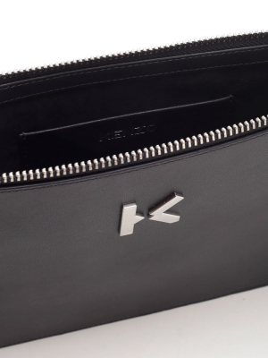 Kenzo K Logo Plaque Clutch Bag