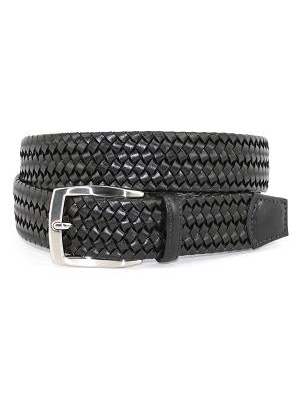 Italian Woven Stretch Leather Belt