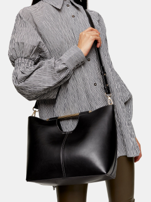 Tina Black Bar Tote Bag