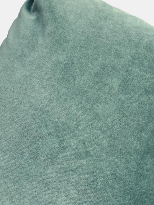 Winthrop Eucalyptus Velvet Pillow, Square