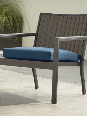 Alfresco Ii Grey Lounge Chair With Sapphire Sunbrella ® Cushion