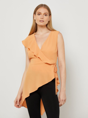 Asymmetrical Wrap Top