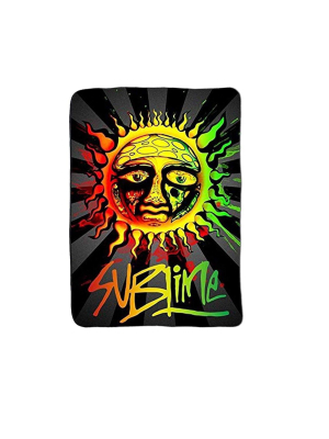 Just Funky Sublime Sun Lightweight Fleece Throw Blanket | 45 X 60 Inches