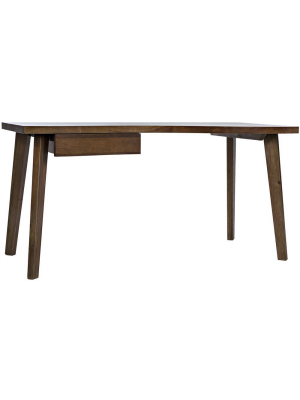 Noir Adonis Dark Walnut Desk