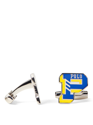 P Enamel Cuff Links