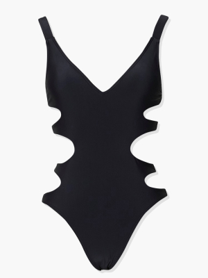 Swan Cutout One-piece Swimsuit