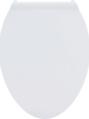 American Standard 5055a.65c Easy Lift And Clean Elongated Toilet Seat With Closed Front And Cover - White