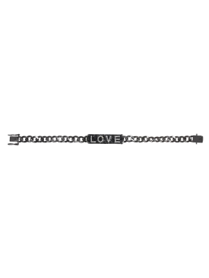 Love Bracelet-black/white Crystal